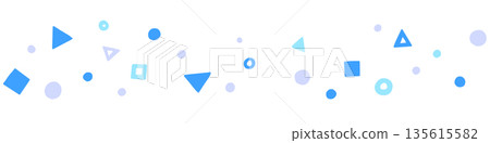 Blue cute pattern line decoration Blue cute pattern line decoration 135615582