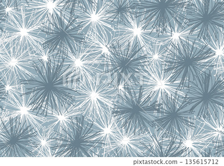 Seamless natural pattern made with dried burdock flowers 135615712