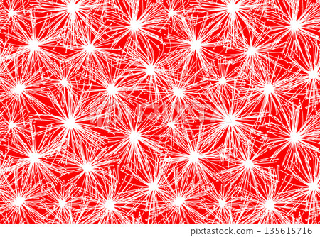 Seamless natural pattern made with dried burdock flowers 135615716