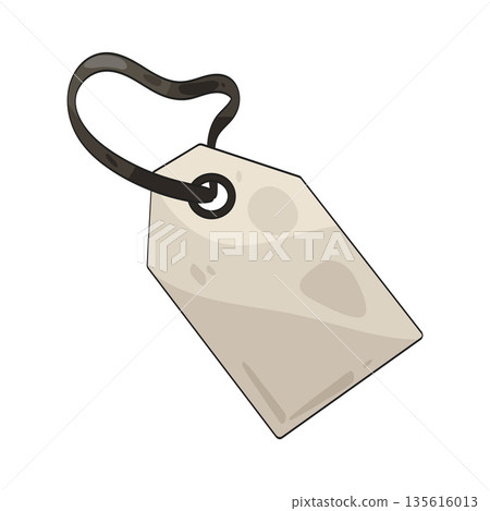 illustration of paper tag illustration of paper tag 135616013