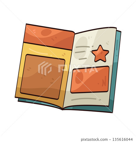 illustration of paper story illustration of paper story 135616044