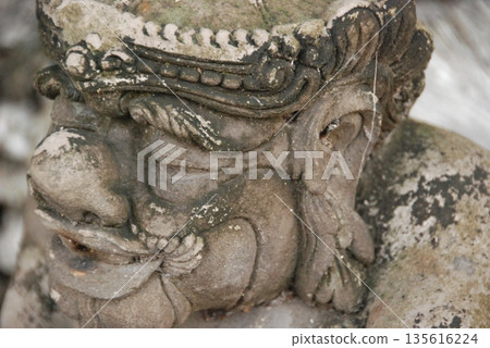 Balinese Hindu stone statue (Ubud, Bali, Indonesia) 135616224