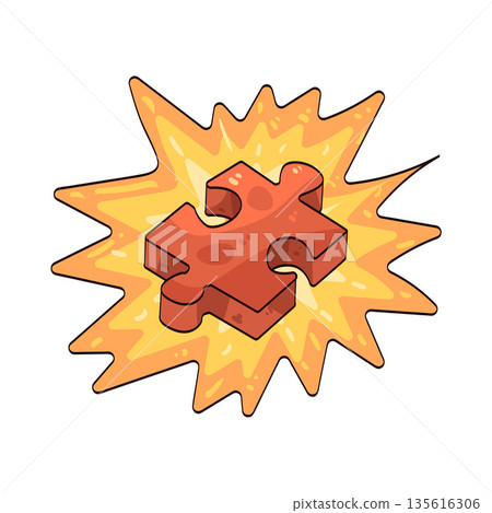 illustration of puzzle illustration of puzzle 135616306