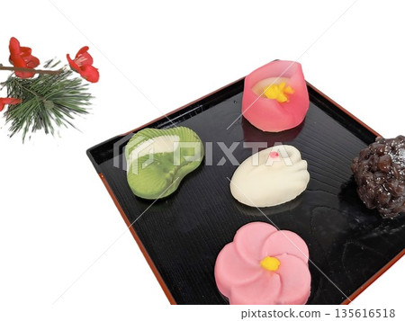 Seasonal Japanese sweets Seasonal Japanese sweets 135616518