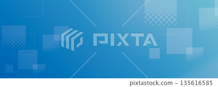 Abstract geometric pattern square background vector blue 135616585