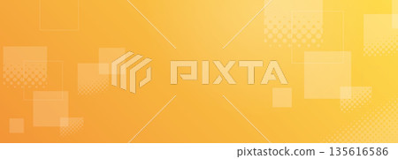 Abstract geometric pattern square background vector orange 135616586