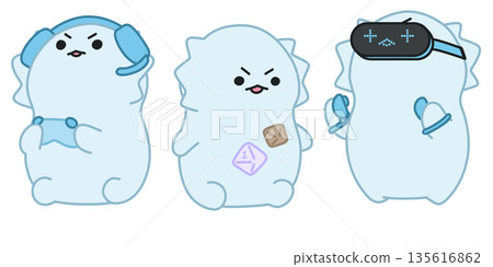 墨西哥鈍口蠑螈玩家（藍色） 135616862