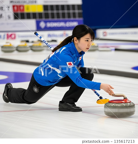 冰壺,女子選手 冰壺,女子選手 135617213