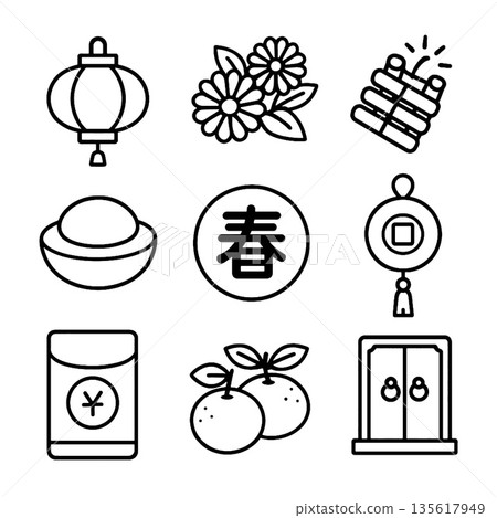 cute dragon lunar new year red envelope lantern lucky symbol cute dragon lunar new year red envelope lantern lucky symbol 135617949