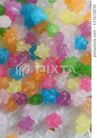 Colorful confetti candy Colorful confetti candy 135618038