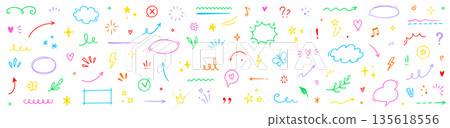 Line element arrow, cloud, heart cute design icon set. Hand drawn brush sketch doodle cute star, heart, flower element. Line text decoration scribble decoration. Hand drawn Vector Line element arrow, cloud, heart cute design icon set. Hand drawn brush sketch doodle cute star, heart, flower element. Line text decoration scribble decoration. Hand drawn Vector 135618556