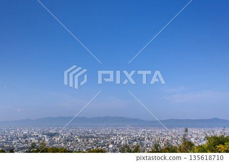 從東山山頂公園的觀景台上看到的景色 135618710