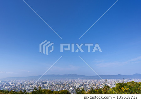 View from the observation deck at Higashiyama Summit Park 135618712