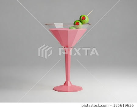 cocktail on the white background cocktail on the white background 135619636
