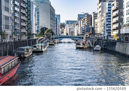 Tokyo Sumida River scenery Tokyo Sumida River scenery 135620589