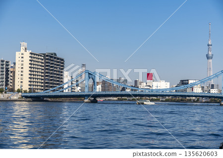 東京隅田川景色 135620603