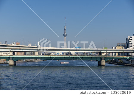 Tokyo Sumida River scenery 135620619
