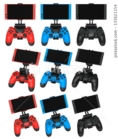 Mobile Game Controllers that come equipped with advanced screens for use Mobile Game Controllers that come equipped with advanced screens for use 135621154