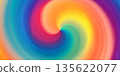Rainbow swirl bg with gradient mesh and a noise texture 135622077