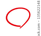 Circle written with pen 135622148