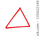 Pen-drawn triangle 135622149