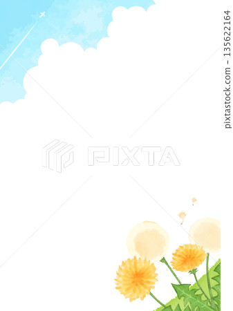Hand drawn dandelion vector illustration 135622164