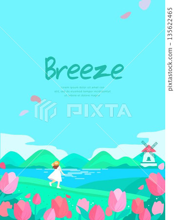 Bright Spring Flower Background Bright Spring Flower Background 135622465
