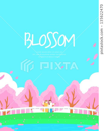 Bright Spring Flower Background Bright Spring Flower Background 135622470