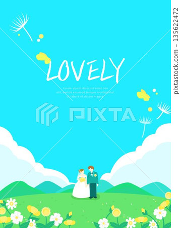 Bright Spring Flower Background 135622472