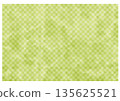 淺綠色方格圖案（小）背景材料，具有日式紙張的質感 135625521