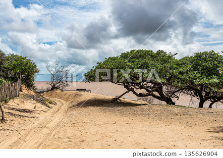 Little village located at Ilha das Canarias, Brazil. Delta do Parnaiba and Delta das Americas. Little village located at Ilha das Canarias, Brazil. Delta do Parnaiba and Delta das Americas. 135626904