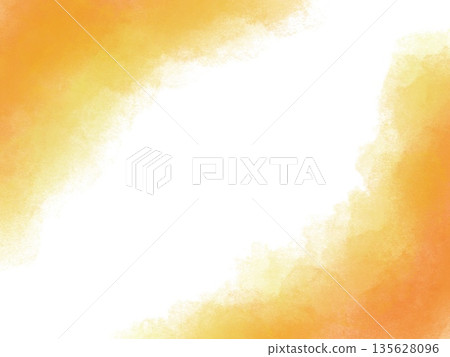 Orange watercolor gradient background 135628096