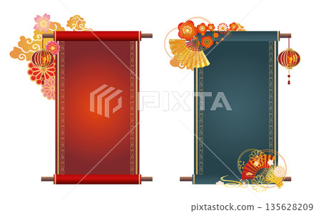 中式邊框裝飾背景 中式邊框裝飾背景 135628209