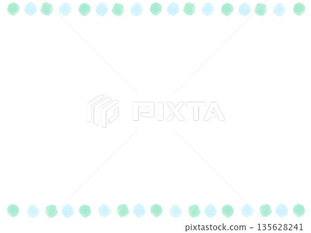 Hand-drawn polka dot line simple background Hand-drawn polka dot line simple background 135628241