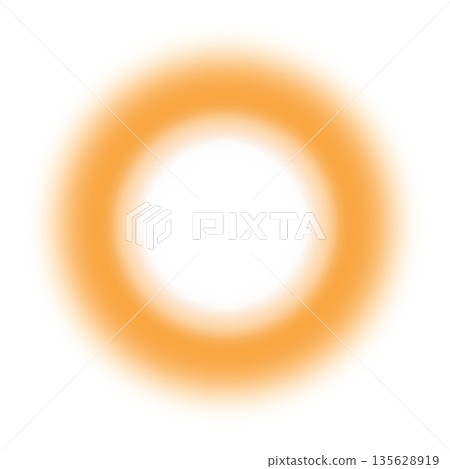 Orange circular soft light 135628919