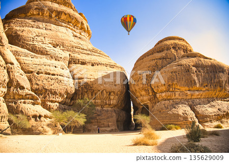 Spectacular views of the archaeological site of Mada'in Saleh 135629009