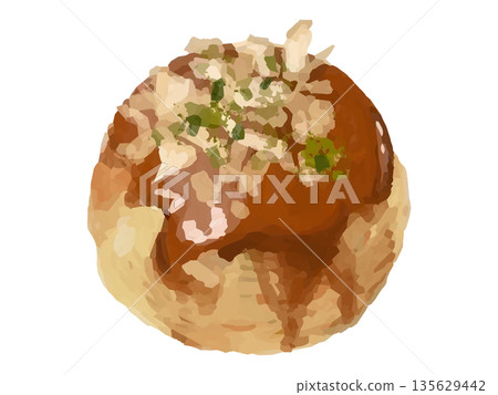 單章魚燒的插圖 單章魚燒的插圖 135629442