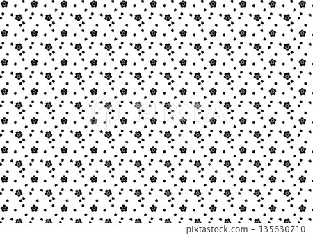 Japanese seamless pattern [cherry blossom] 135630710