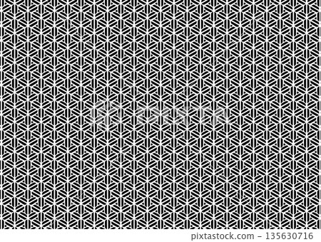 Seamless Japanese pattern [Basket] 135630716