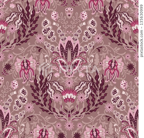 Muted Rose Romantic Folk Damask Muted Rose Romantic Folk Damask 135630999