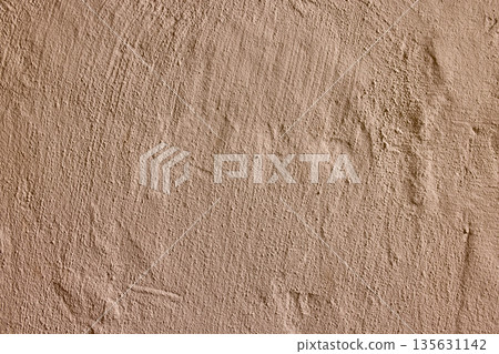 Light beige stucco wall texture with soft grain, subtle relief and clean minimal background. Copy space 135631142