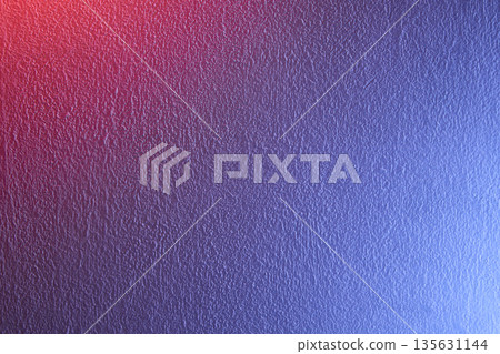 Red and blue gradient textured surface with rough paint finish, high contrast lighting and abstract modern background. Copy space Red and blue gradient textured surface with rough paint finish, high contrast lighting and abstract modern background. Copy space 135631144