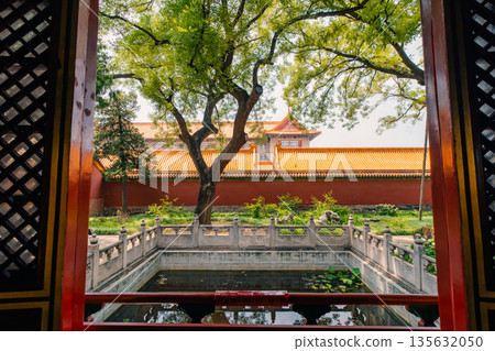 Beijing,China. - may 2 2025 Palaces, pagodas inside the territory of the Forbidden City Museum Beijing,China. - may 2 2025 Palaces, pagodas inside the territory of the Forbidden City Museum 135632050