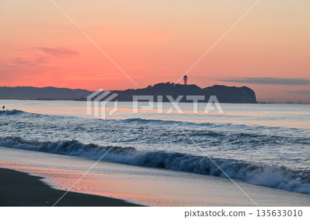 Sunrise at Tsujido Beach 135633010