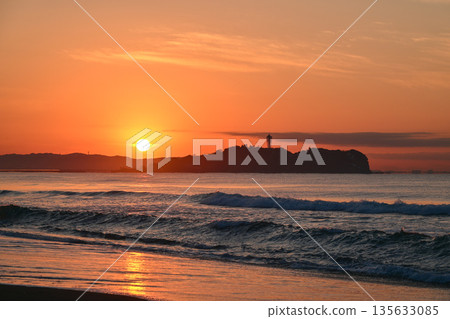 辻堂海灘的日出 辻堂海灘的日出 135633085