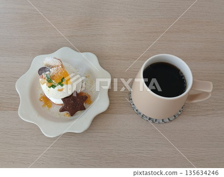 Yuzu mousse tart - star-shaped cookies 135634246