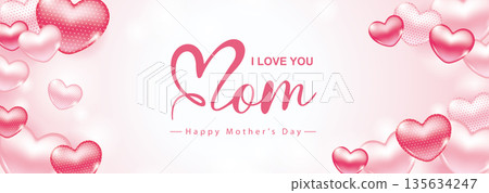 Mother's Day Red Love Heart Background Horizontal Wide Announcement Sea Report 單directional Quantity Material Graph, Also Applicable to Women's Day, Lover's Day, Anniversary Day, Wedding Mother's Day Red Love Heart Background Horizontal Wide Announcement Sea Report 單directional Quantity Material Graph, Also Applicable to Women's Day, Lover's Day, Anniversary Day, Wedding 135634247
