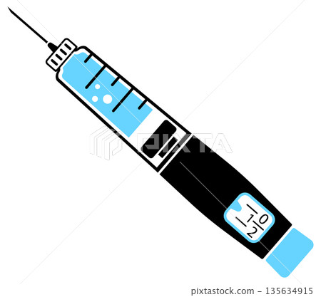 Diabetes Insulin Pen Syringe Icon Diabetes Insulin Pen Syringe Icon 135634915