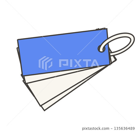 Illustration of a blue cover vocabulary book Illustration of a blue cover vocabulary book 135636489