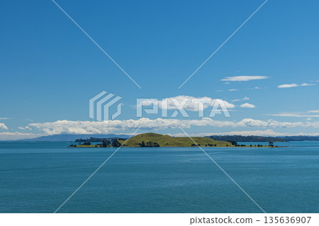 Browns Island from Achilles Point in St Heliers, Auckland, New Zealand Browns Island from Achilles Point in St Heliers, Auckland, New Zealand 135636907